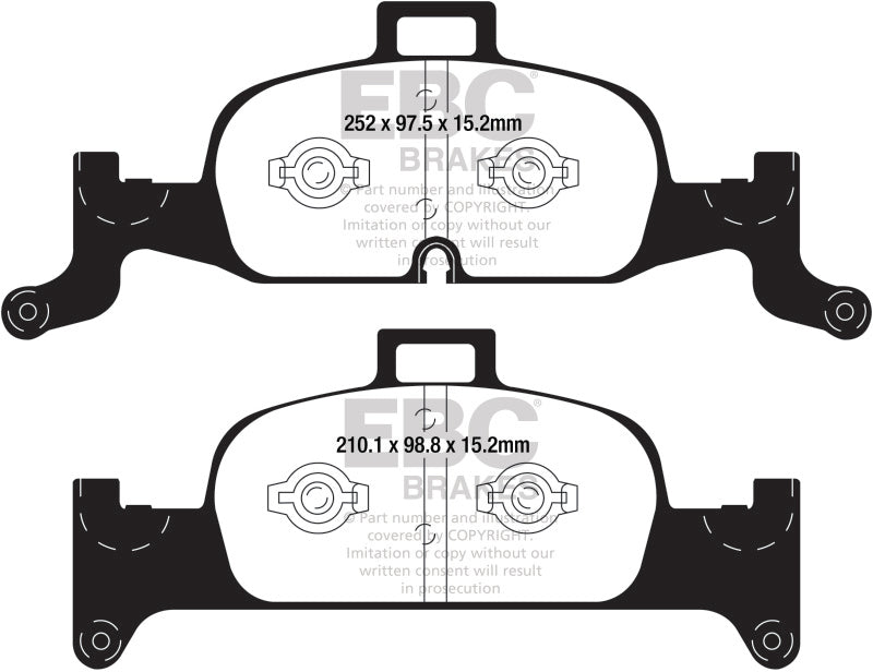 EBC 2018+ Audi A4 Allroad Quattro 2.0L Turbo Greenstuff Front Brake Pads - Blais Performance Parts