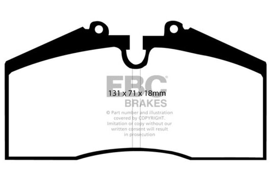 EBC 96-98 Porsche 911 (993) 3.6 Carrera 4S Redstuff Rear Brake Pads - Blais Performance Parts