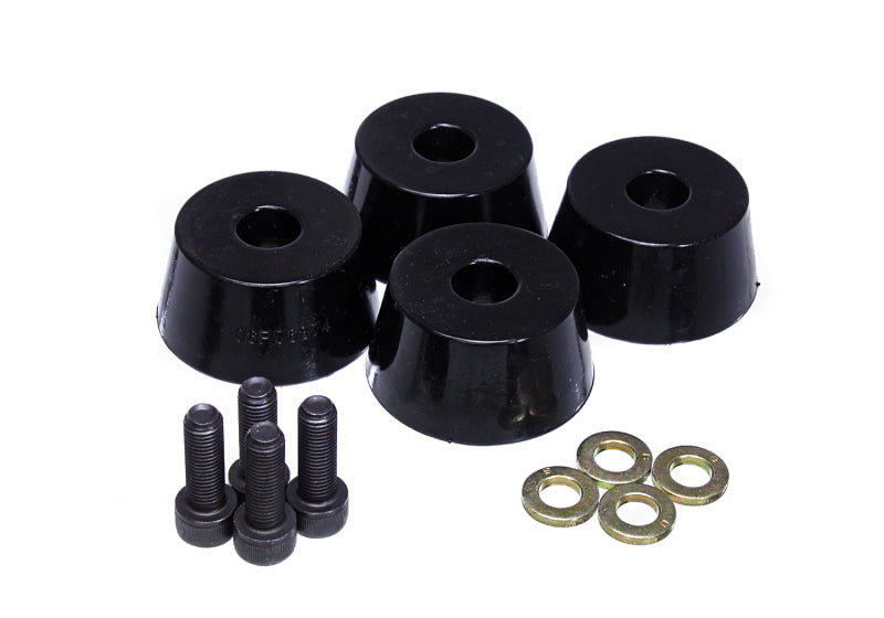 Energy Suspension 96-02 Toyota 4Runner Front Hyper Flex Bump Stop Set - Black - Blais Performance Parts