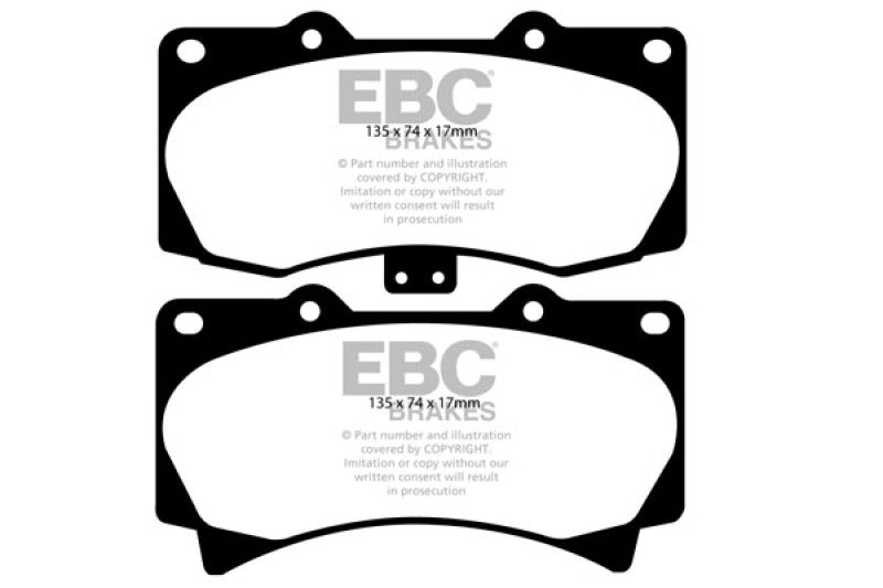 EBC 05-07 Hummer H3 3.5 Yellowstuff Front Brake Pads - Blais Performance Parts