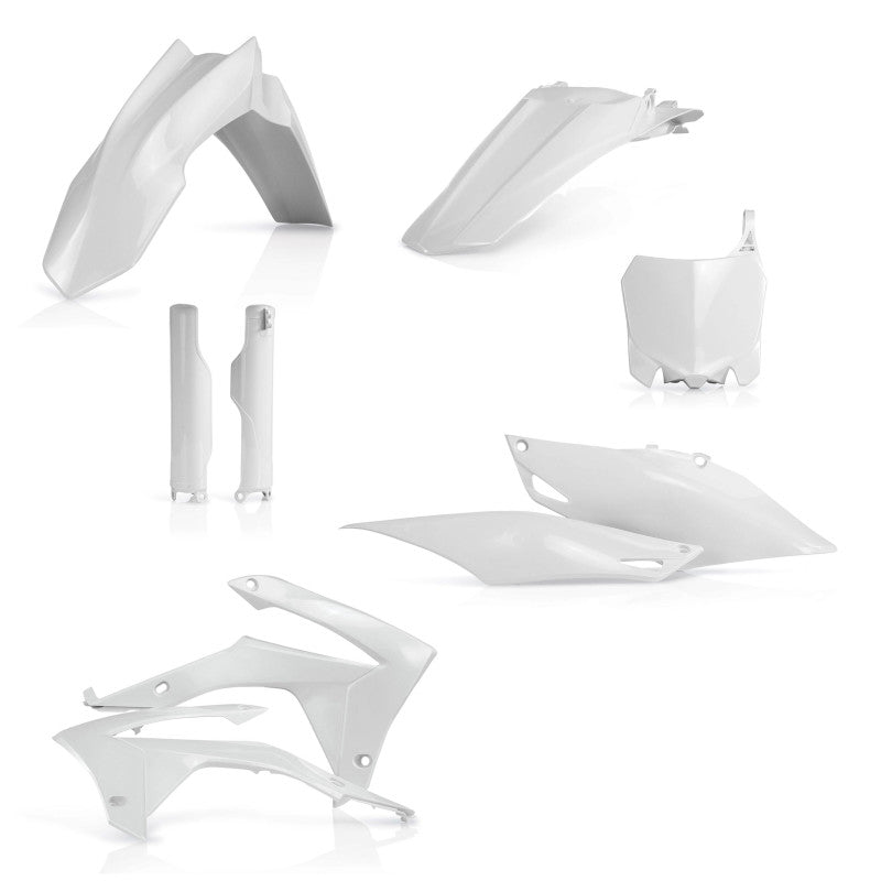 Acerbis 14-17 Honda CRF250R/13-16 CRF450R (Does Not Include Air Box Cover) Full Plastic Kit - White - Blais Performance Parts