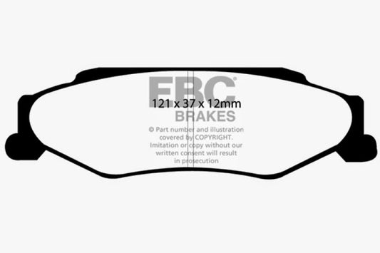 EBC 03-04 Cadillac XLR 4.6 Bluestuff Rear Brake Pads - Blais Performance Parts