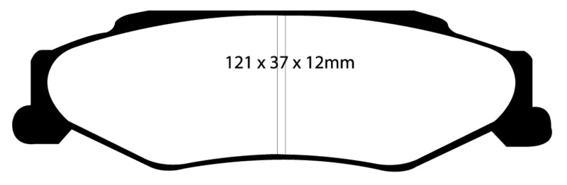 EBC 03-04 Cadillac XLR 4.6 Bluestuff Rear Brake Pads - Blais Performance Parts