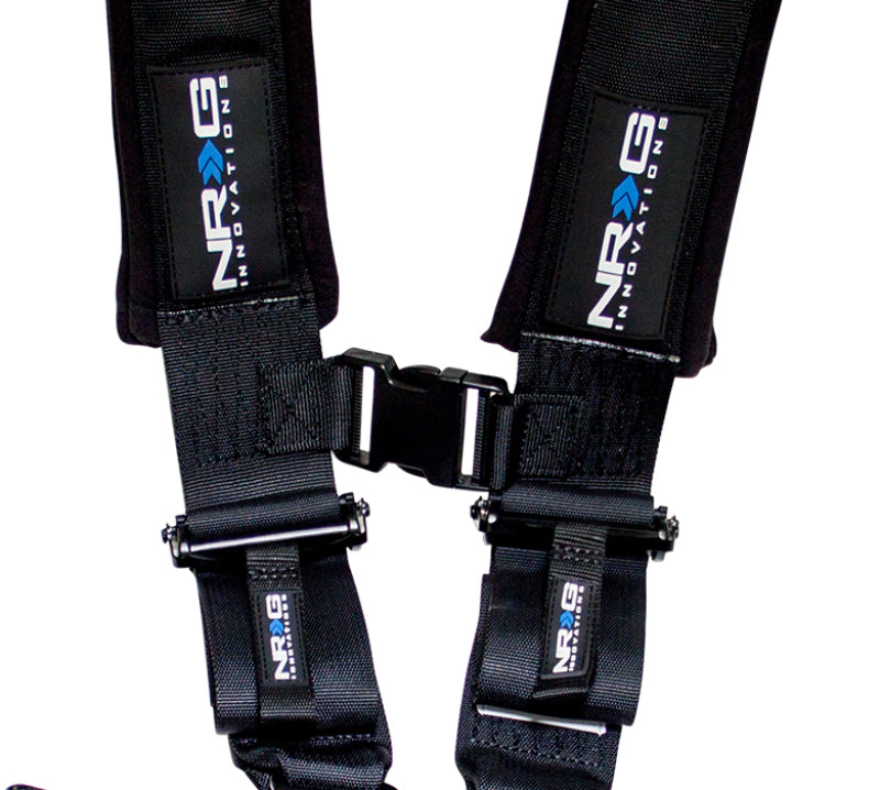 NRG SFI 16.1 5PT 3in. Seat Belt Harness / Latch Link - Black - Blais Performance Parts