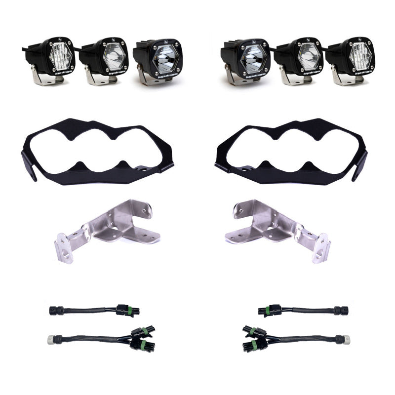 Baja Designs 2024 Can-Am Maverick R Triple S1 Unlimited Headlight Kit - Blais Performance Parts