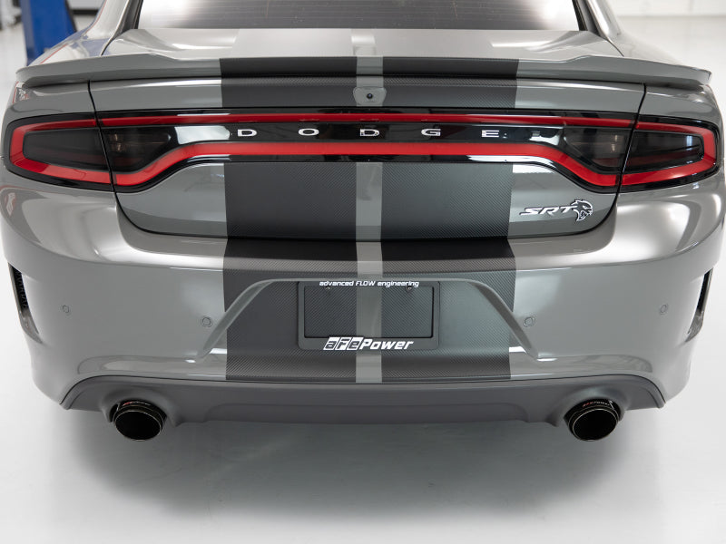 aFe MACH Force-XP 4-1/2in Carbon Fiber OE Replacement Exhaust Tips - 15-19 Dodge Charger/Hellcat - Blais Performance Parts