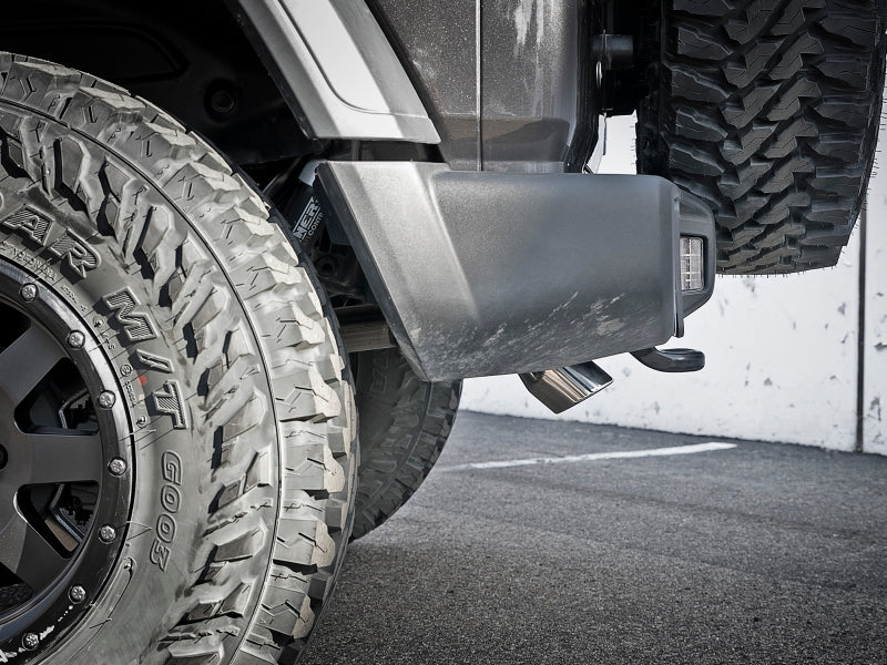 aFe MACH Force-Xp Axle-Back Exhaust System w/Polished Tip 18-20 Jeep Wrangler L4-2.0T / V6-3.6L - Blais Performance Parts