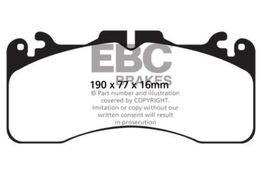 EBC 2016+ Lexus GS-F Bluestuff Front Brake Pads - Blais Performance Parts