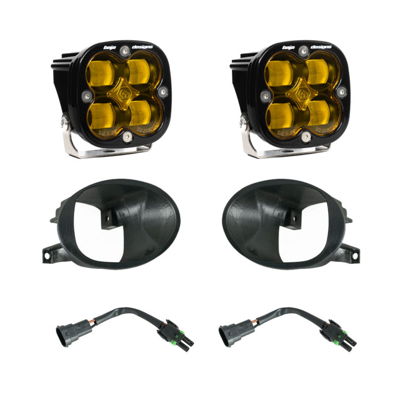 Baja Designs 19-22 Mercedes Benz Sprinter Squadron SAE Fog Pocket Light Kit - Amber - Blais Performance Parts