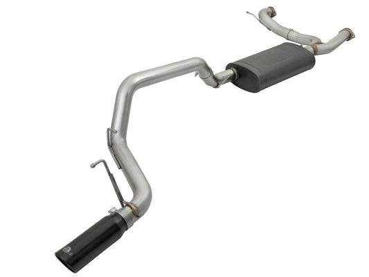 aFe MACHForce XP 3in 304 SS Cat-Back Exhausts w/ Black Tips 10-17 Nissan Patrol (Y62) V8-5.6L - Blais Performance Parts