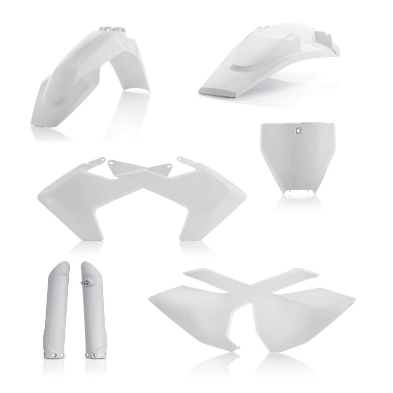 Acerbis 16-18 Husqvarna TC125/ FC250-450/ TC250/ TX300/ FX350/450 Full Plastic Kit - White - Blais Performance Parts