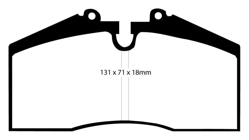 EBC 96-98 Porsche 911 (993) 3.6 Carrera 4S Redstuff Rear Brake Pads - Blais Performance Parts