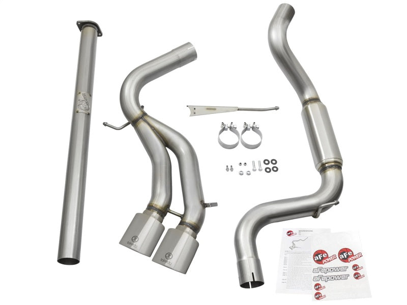 aFe POWER Takeda 3in 304 SS Cat-Back Exhaust w/ Polished Tips 13-17 Ford Focus ST L4-2.0L (t) - Blais Performance Parts