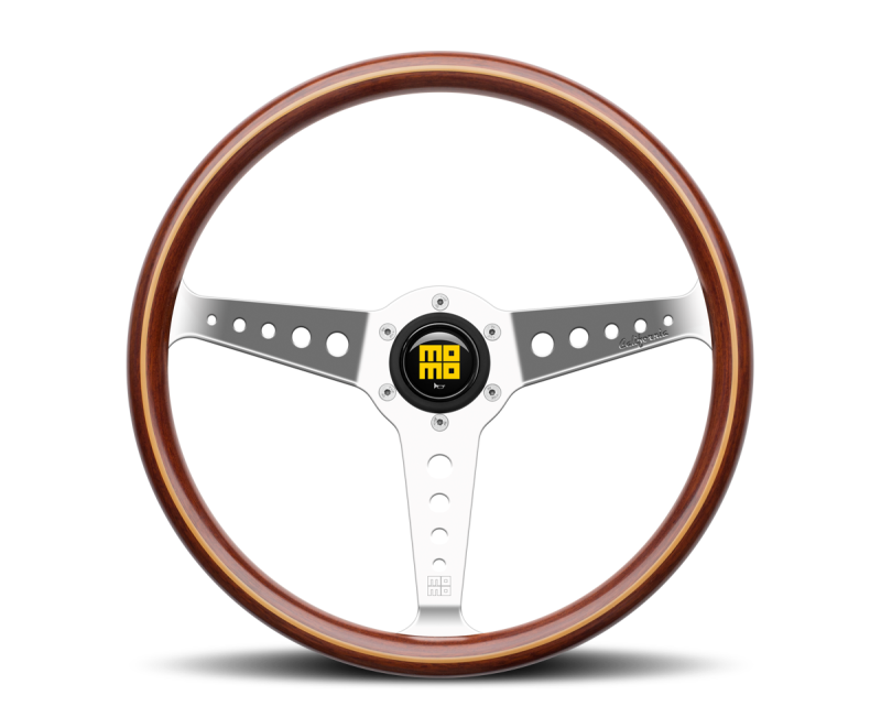 Momo California Wood Steering Wheel 360 mm - Mahogany Wood/Pol Spokes - Blais Performance Parts