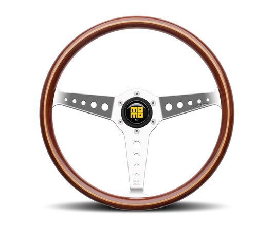 Momo California Wood Steering Wheel 360 mm - Mahogany Wood/Pol Spokes - Blais Performance Parts