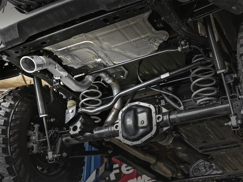 aFe MACH Force-Xp Axle-Back Exhaust System w/Polished Tip 18-20 Jeep Wrangler L4-2.0T / V6-3.6L - Blais Performance Parts