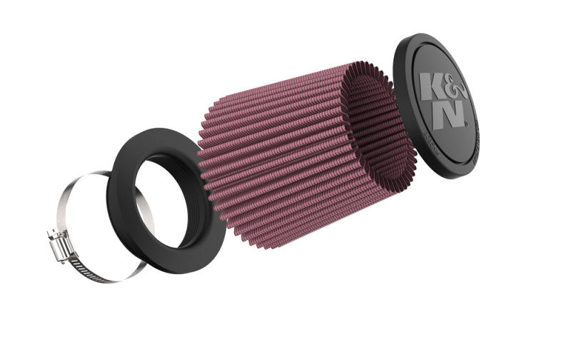 K&N Universal Clamp-On Air Filter 3in FLG /4 1/2in B / 3 1/2in T / 4 3/8in H - Blais Performance Parts