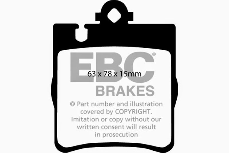 EBC 03 Mercedes-Benz C230 (W203) 2.3 Sport Yellowstuff Rear Brake Pads - Blais Performance Parts