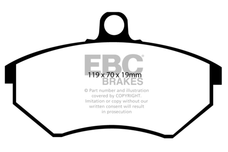 EBC 89-93 Volkswagen Corrado 1.8 Supercharged Redstuff Front Brake Pads - Blais Performance Parts