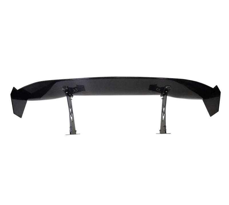 NRG Carbon Fiber Spoiler - Universal (69in.) w/NRG Logo / Stand Cut Out / Large Side Plate - Blais Performance Parts