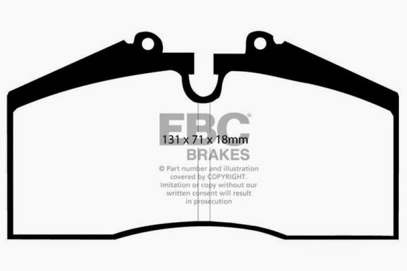 EBC 96-98 Porsche 911 (993) 3.6 Carrera 4S Redstuff Rear Brake Pads - Blais Performance Parts