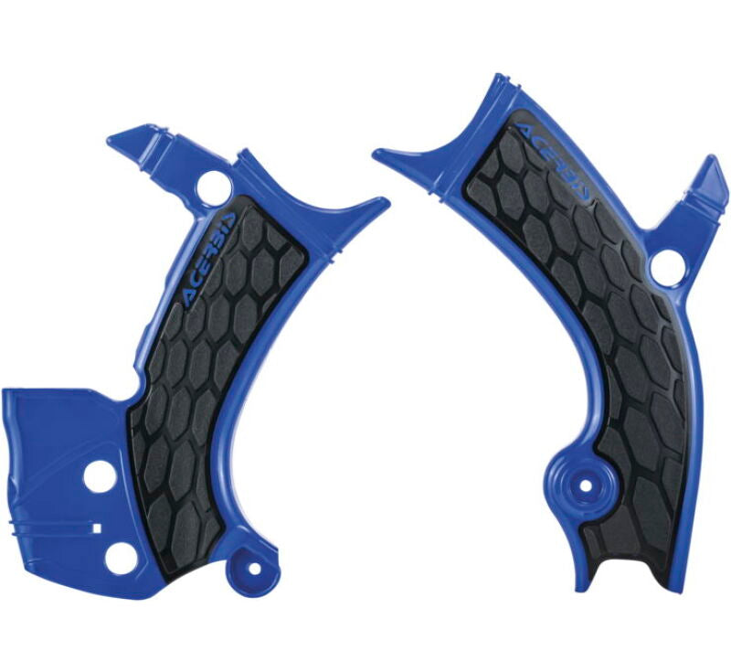 Acerbis 16-19 Yamaha YZ250F/YZ450F/YZ250FX/YZ450FX/WR250F/450F Frame Guards- X-Grip - Blue/Black - Blais Performance Parts