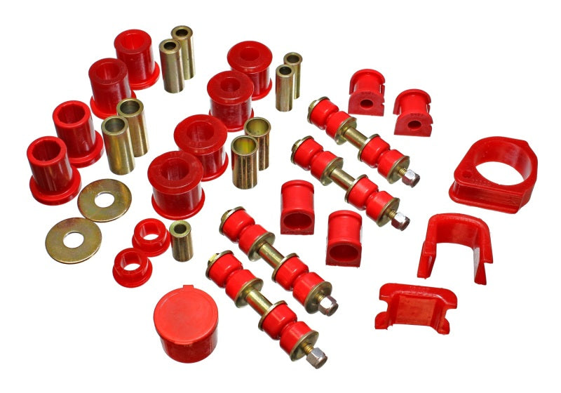 Energy Suspension 97-01 Ford Escort/ZX2 Red Hyper-flex Master Bushing Set - Blais Performance Parts