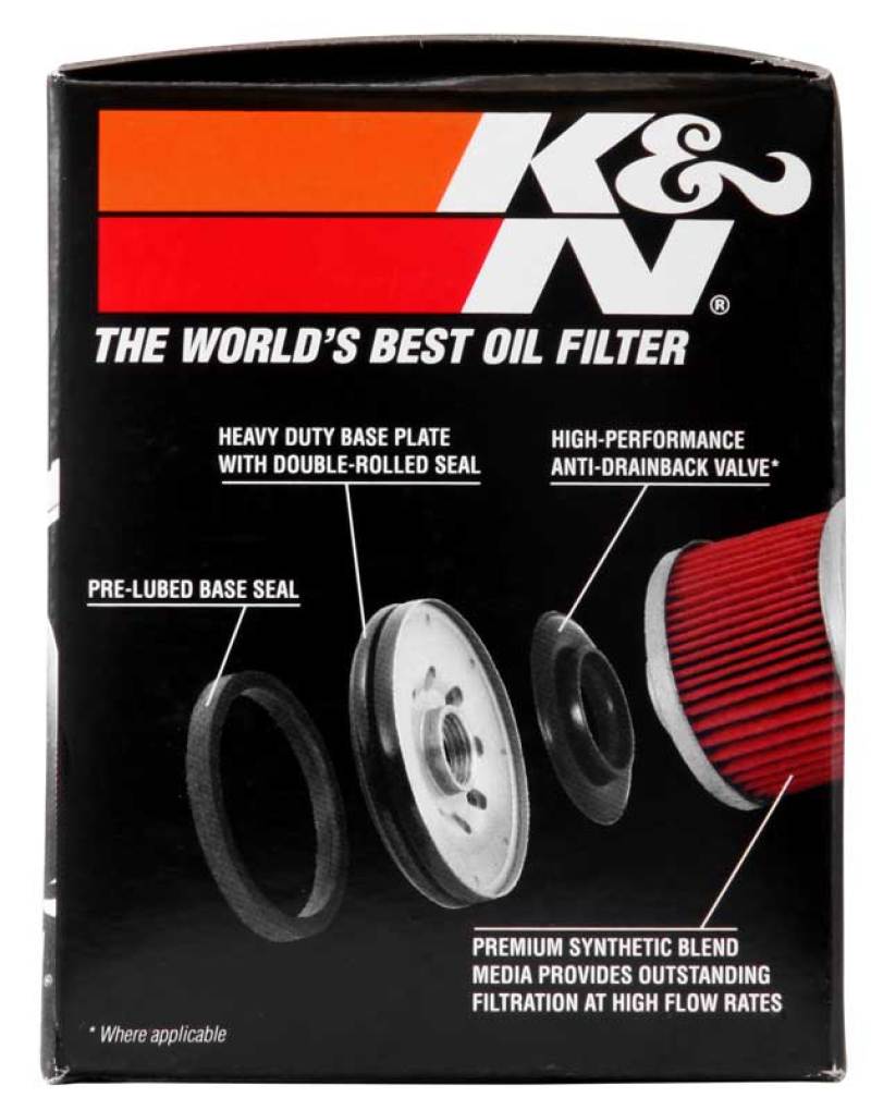 K&N Buell 2.563in OD x 2.969in H Oil Filter - Blais Performance Parts