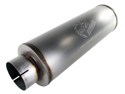 aFe MACHForce XP Exhausts Mufflers SS-409 EXH Muffler 5 ID In/Out 8 Dia - Blais Performance Parts