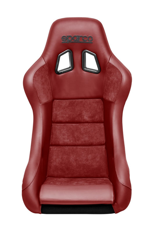 Sparco Seat QRT Performance Leather/Alcantara Red (Must Use Side Mount 600QRT) - Blais Performance Parts