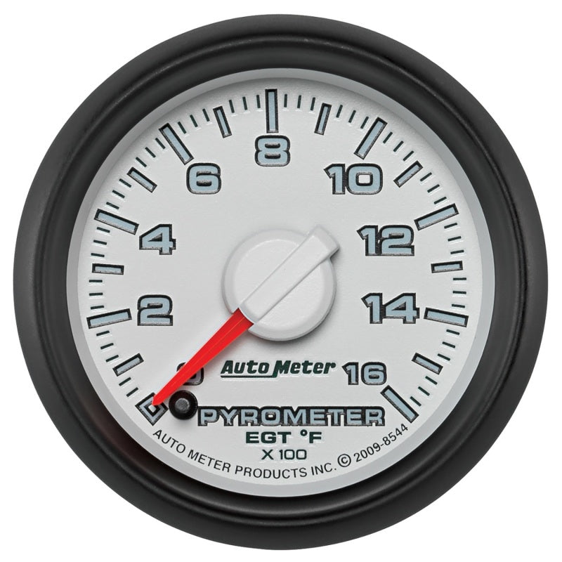 Autometer Factory Match 52.4mm Full Sweep Electronic 0-1600 Deg F EGT/Pyrometer Gauge - Blais Performance Parts