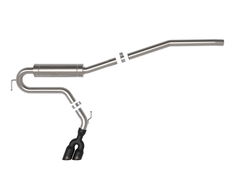 aFe Rebel Series 2.5in 409 SS Cat-Back Exhaust w/ Black Tip 2022 Ford Maverick - Blais Performance Parts