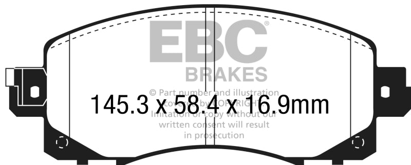 EBC 2018+ Subaru Crosstrek Redstuff Front Brake Pads - Blais Performance Parts