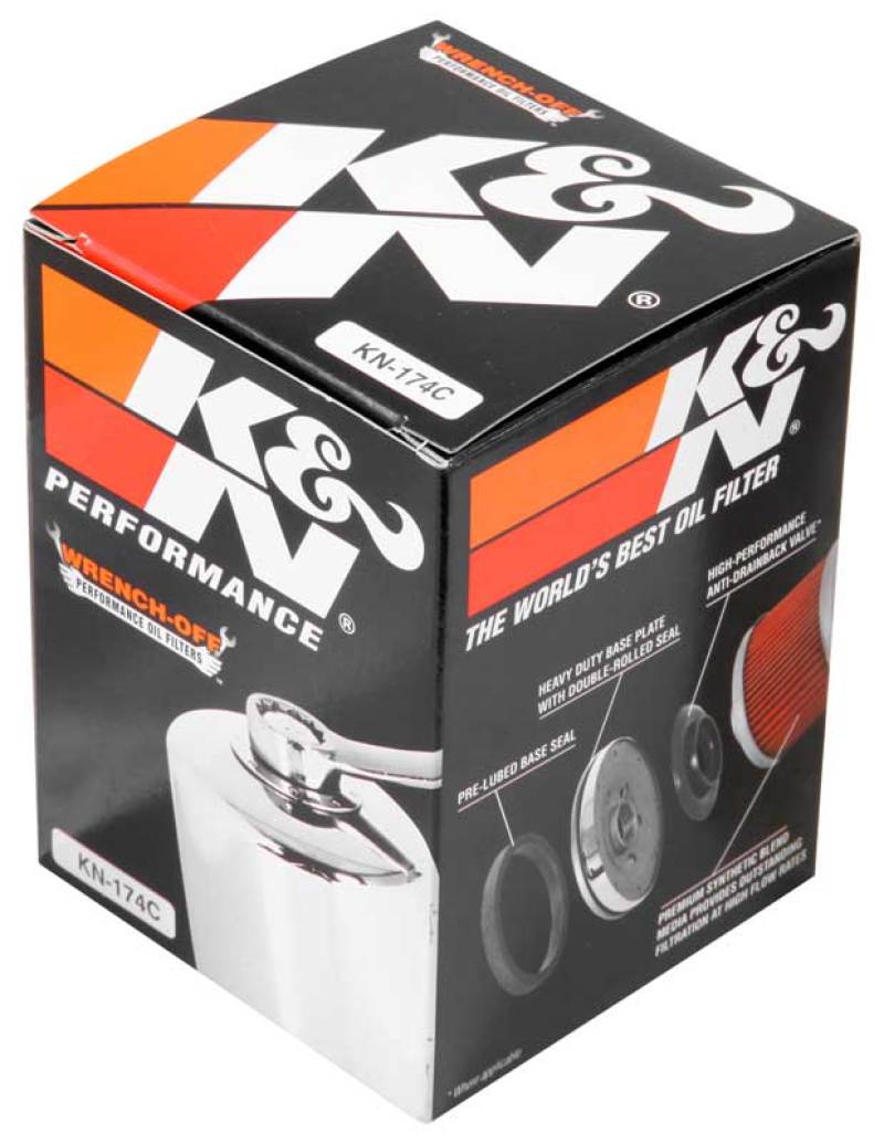 K&N Oil Filter 02-10 Harley Davidson VRSC 3in OD x 3.844in Height - Blais Performance Parts