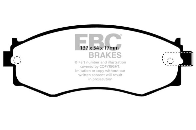 EBC 91-97 Infiniti G20 2.0 Redstuff Front Brake Pads - Blais Performance Parts