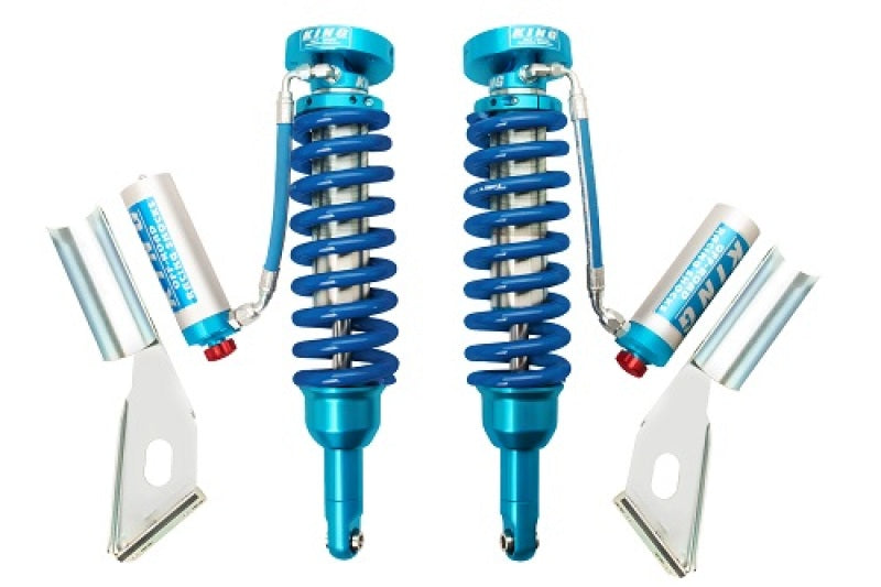 King Shocks 2016+ Toyota Hilux Front 2.5 Dia Remote Reservoir Coilover w/Adjuster (Pair) - Blais Performance Parts