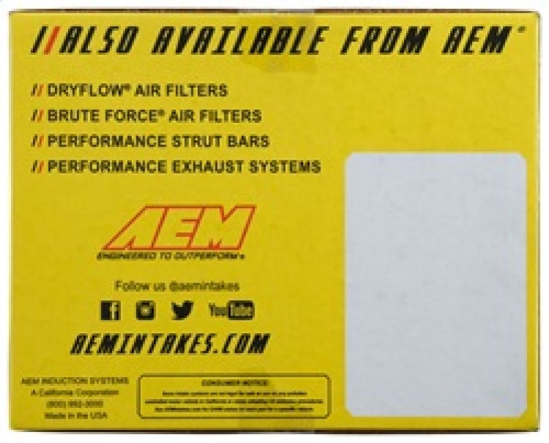 AEM 97-01 Honda Prelude Base & Type SH Red Short Ram Intake - Blais Performance Parts