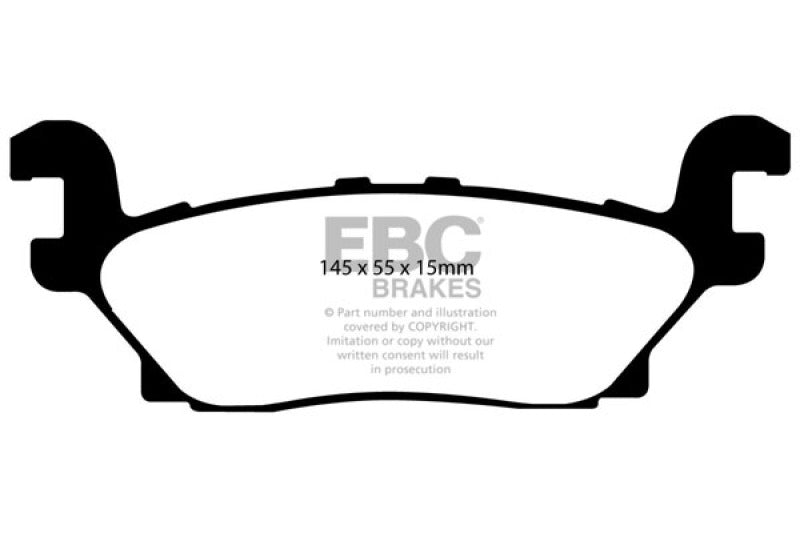 EBC 05-07 Hummer H3 3.5 Yellowstuff Rear Brake Pads - Blais Performance Parts