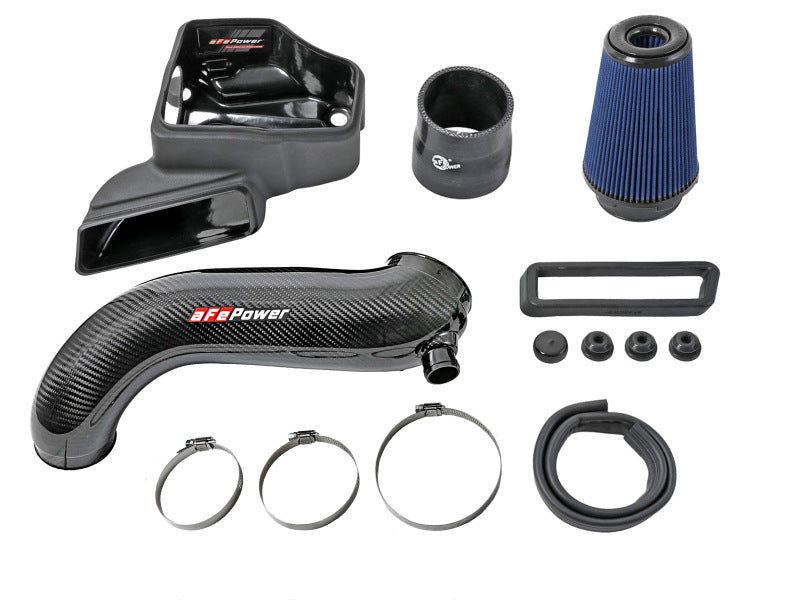 aFe 15-19 VW Golf R (MKVII) L4-2.0L (t) Track Series Carbon Fiber Intake System w/ Pro 5R Filter - Blais Performance Parts