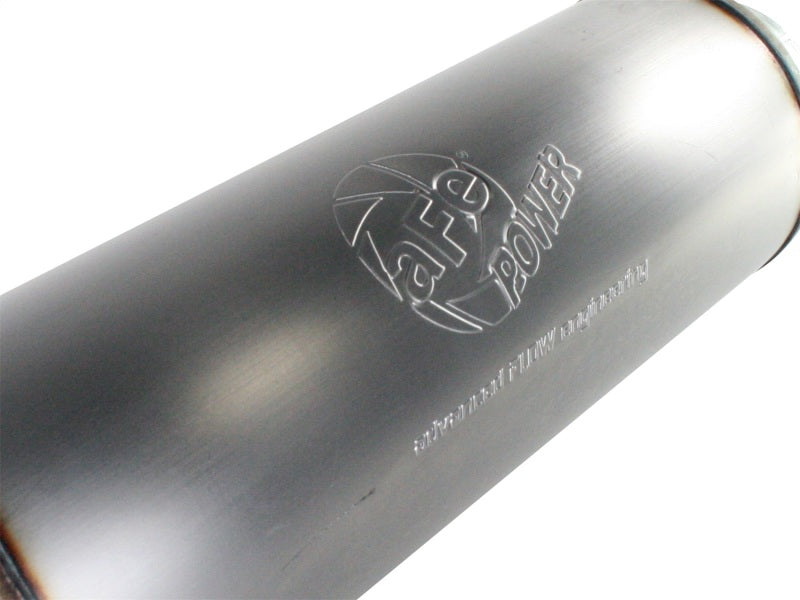 aFe MACHForce XP Exhausts Mufflers SS-409 EXH Muffler 5 ID In/Out 8 Dia - Blais Performance Parts