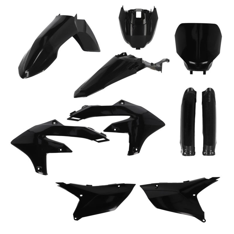 Acerbis 2024 Yamaha YZ250F/ 23-24 YZ450F/FX (w/Tank Cover) Full Plastic Kit - Black - Blais Performance Parts