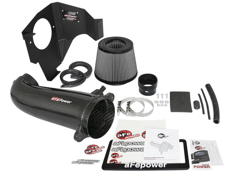 aFe POWER Magnum FORCE Carbon Fiber Stage 2 Track Series Pro Dry S CAIS - 11-18 Dodge Challenger V8 - Blais Performance Parts