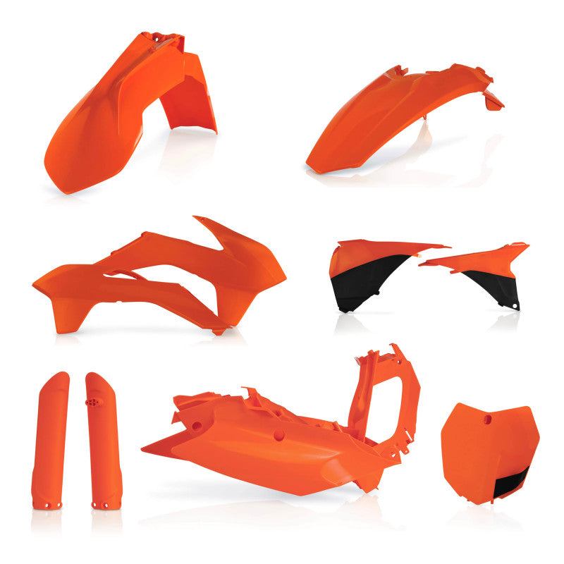 Acerbis 15-16 KTM SX125/150/ SX250/XC/ SX-F/XC-F Full Plastic Kit - Orange/Black - Blais Performance Parts