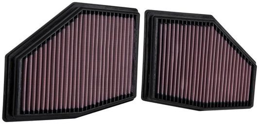 K&N 2020 BMW M550i 4.4L V8 Replacement Air Filter (2 Per Box) - Blais Performance Parts