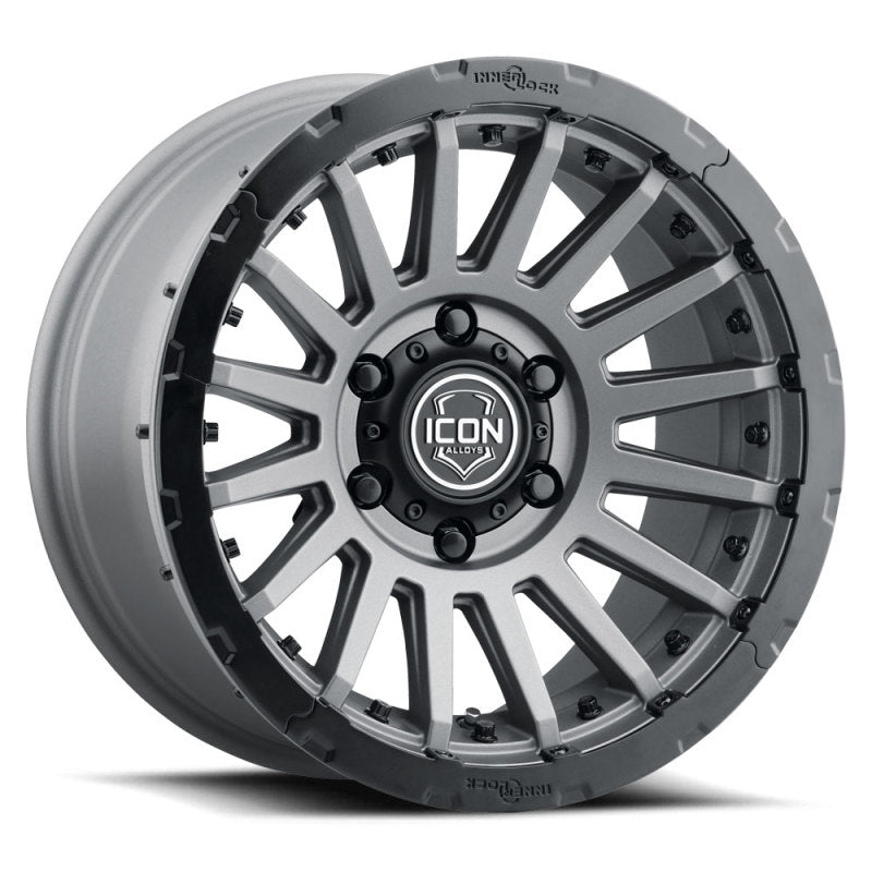 ICON Recon Pro 17x8.5 6x5.5 0mm Offset 4.75in BS 106.1mm Bore Charcoal Wheel - Blais Performance Parts