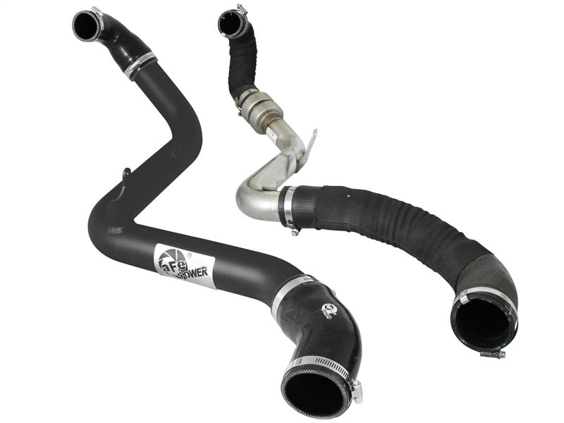 aFe Bladerunner 2.5in Intercooler Hot Side Tubes, 13-14 Ford Focus ST 2.0L (t) *Black* - Blais Performance Parts