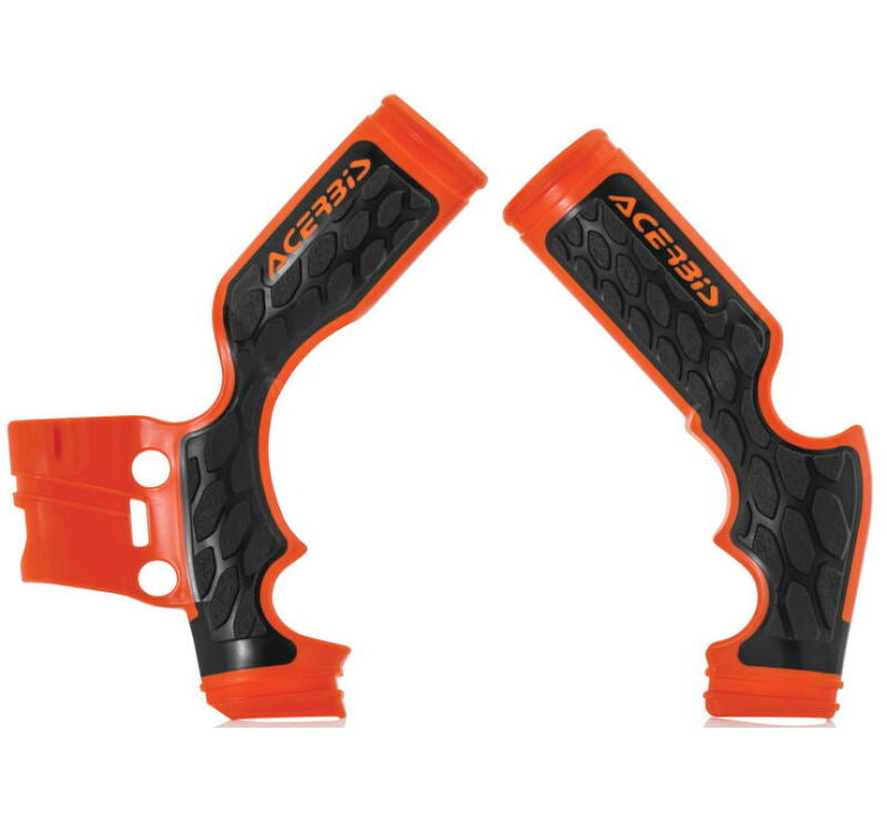 Acerbis 14-23 KTM SX65/ TC65/ MC65 Frame Guard X Grip - 16 Orange/Black - Blais Performance Parts