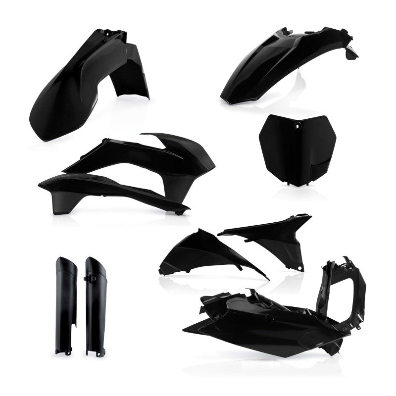 Acerbis 13-15 KTM SX/SX-F/XC/XC-F 125-450 Full Plastic Kit - Black - Blais Performance Parts