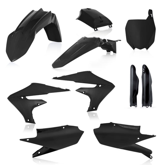 Acerbis 18-23 Yamaha YZ250F/YZ250FX/YZ450F/YZ450FX (Includes Tank Cover) Full Plastic Kit - Black - Blais Performance Parts