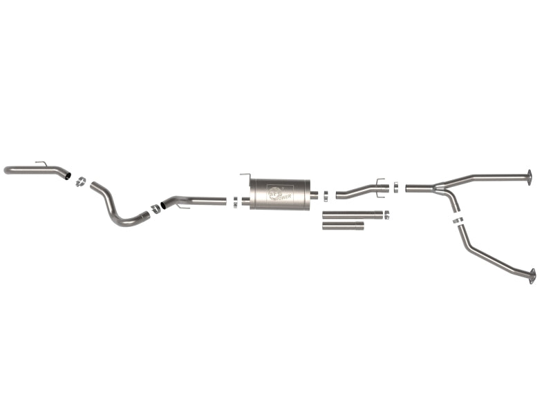 aFe 2022 Toyota Tundra V6-3.5L (tt) Apollo GT Series Hi-Tuck 2.5in to 3in 409 SS Cat-Back Exhaust - Blais Performance Parts